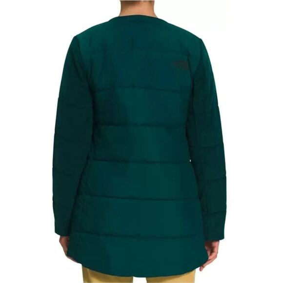 The North Face Women's Harway Collarless Midi Jacket PONDEROSA GREEN Sz XXL NWT - Picture 3 of 10